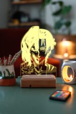 Attack On Titan Eren - Titan 16 Renk Anime Gece Lambası - Görsel 3