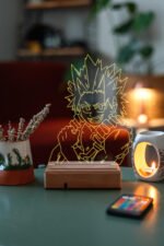 Eijiro Kirishima My Hero Academia 16 Renk Kumandalı Anime Gece Lambası - Görsel 4