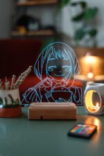 Uraraka Gravity My Hero Academia 16 Renkli Kumandalı Anime Gece Lambası - Görsel 6