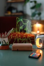 Haikyuu Kenma Kozume 16 Renkli Kumandalı Anime Gece Lambası