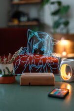 Haikyuu Kenma Kozume 16 Renkli Kumandalı Anime Gece Lambası - Görsel 7