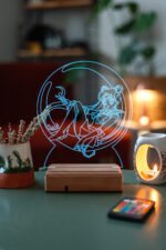 Sailor Moon Usagi Tsukino 16 Renkli Kumandalı Anime Gece Lambası - Görsel 2