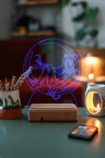 Sailor Moon Usagi Tsukino 16 Renkli Kumandalı Anime Gece Lambası - Görsel 4