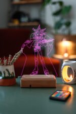 Yu-Gi-Oh! Yami Yugi 16 Renkli Kumandalı Anime Gece Lambası - Görsel 7