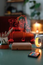 Monkey D.Luffy One Piece 16 Renkli Kumandalı Anime Gece Lambası - Görsel 2