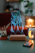 Tomie Kawakami Manga 16 Renkli Kumandalı Anime Gece Lambası - Görsel 4