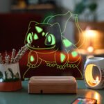 Pokemon Bulbasaur 16 Renkli Kumandalı Anime Gece Lambası