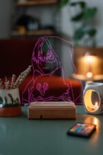 Shoto Todoroki My Hero Academia 16 Renkli Kumandalı Anime Gece Lambası - Görsel 2