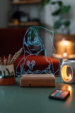 Shoto Todoroki My Hero Academia 16 Renkli Kumandalı Anime Gece Lambası - Görsel 4