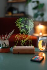 My Hero Academia Himiko Toga 16 Renkli Kumandalı Anime Gece Lambası - Görsel 6
