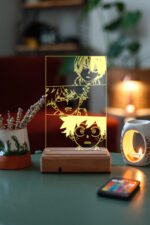 My Hero Academia Deku - Todoroki - Bakugo 16 Renkli Kumandalı Anime Gece Lambası - Görsel 7