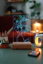 Naruto: Shippuden Kakashi itachi 16 Renkli Kumandalı Anime Gece Lambası - Görsel 6