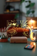 Naruto: Shippuden Uzumaki Sasuke 16 Renkli Kumandalı Anime Gece Lambası - Görsel 7