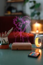 Killua Gon Hunter x Hunter 16 Renkli Kumandalı Anime Gece Lambası - Görsel 5