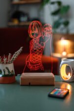 Death Note Misa Amane 16 Renkli Kumandalı Anime Gece Lambası