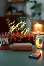 Naruto İtachi Uchiha Hediye 16 Renk Kumandalı Anime Gece Lambası - Görsel 2