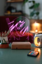 Naruto İtachi Uchiha Hediye 16 Renk Kumandalı Anime Gece Lambası - Görsel 4