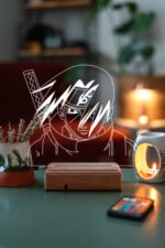 Naruto İtachi Uchiha Hediye 16 Renk Kumandalı Anime Gece Lambası - Görsel 5