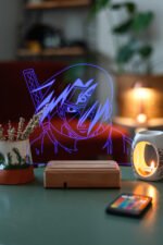 Naruto İtachi Uchiha Hediye 16 Renk Kumandalı Anime Gece Lambası - Görsel 6