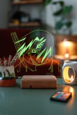 Naruto İtachi Uchiha Hediye 16 Renk Kumandalı Anime Gece Lambası - Görsel 7