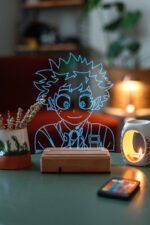 My Hero Academia Deku Hediyelik 16 Renkli Kumandalı Gece Lambası - Görsel 2
