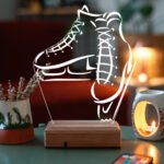Kişiye Özel 3D Buz Pateni Masaüstü Led Lamba