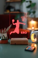 Kişiye Özel Basketbol Masaüstü 3D Led Lamba - Görsel 5