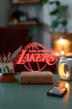 Los Angeles Lakers NBA 16 Renk Gece Lambası - Görsel 2