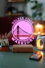 Golden State NBA 16 Renk Gece Lambası - Görsel 3