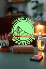 Golden State NBA 16 Renk Gece Lambası - Görsel 5