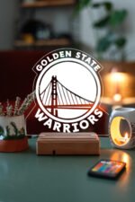 Golden State NBA 16 Renk Gece Lambası - Görsel 7