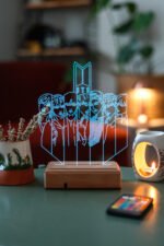 Modiwa Design Bts Bangtan Boys Bts Army V2 16 Renk Gece Lambası