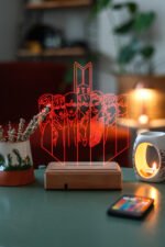 Modiwa Design Bts Bangtan Boys Bts Army V2 16 Renk Gece Lambası - Görsel 3