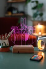 Modiwa Design Bts Bangtan Boys Bts Army V2 16 Renk Gece Lambası - Görsel 4
