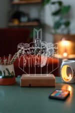 Modiwa Design Bts Bangtan Boys Bts Army V2 16 Renk Gece Lambası - Görsel 7