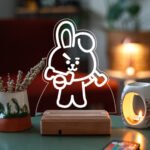 BT21 Cooky Bts Jeon Jungkook 16 Renk Kumandalı Gece Lambası