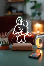 BT21 Cooky Bts Jeon Jungkook 16 Renk Kumandalı Gece Lambası