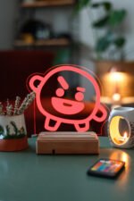 BT21 Shooky Bts Min Yoongi 16 Renk Kumandalı Gece Lambası - Görsel 2