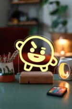 BT21 Shooky Bts Min Yoongi 16 Renk Kumandalı Gece Lambası - Görsel 3