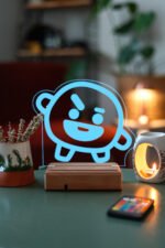 BT21 Shooky Bts Min Yoongi 16 Renk Kumandalı Gece Lambası - Görsel 4