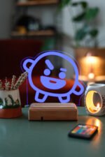 BT21 Shooky Bts Min Yoongi 16 Renk Kumandalı Gece Lambası - Görsel 6