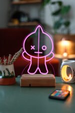 BT21 Van Bts ARMY 16 Renk Kumandalı Gece Lambası - Görsel 6