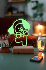 BT21 Chimmy Bts Jimin 16 Renk Kumandalı Gece Lambası