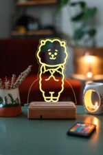 BT21 RJ Bts Kim Seokjin 16 Renk Kumandalı Gece Lambası