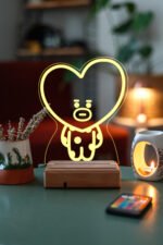 BT21 TATA Bts Taehyung 16 Renk Kumandalı Gece Lambası - Görsel 3