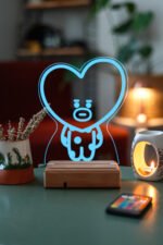 BT21 TATA Bts Taehyung 16 Renk Kumandalı Gece Lambası - Görsel 4