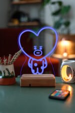 BT21 TATA Bts Taehyung 16 Renk Kumandalı Gece Lambası - Görsel 6