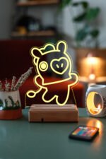 BT21 MANG Bts Jung Hoseok 16 Renk Kumandalı Gece Lambası - Görsel 3