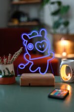 BT21 MANG Bts Jung Hoseok 16 Renk Kumandalı Gece Lambası - Görsel 6