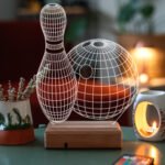 BOWLING 3D 16 Renk Dekoratif Lamba